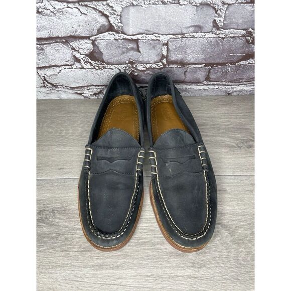 G.H. Bass & Co Weejuns Waldo Navy Leather Penny Loafers Shoes Men Sz 10D US/43EU - Picture 2 of 16